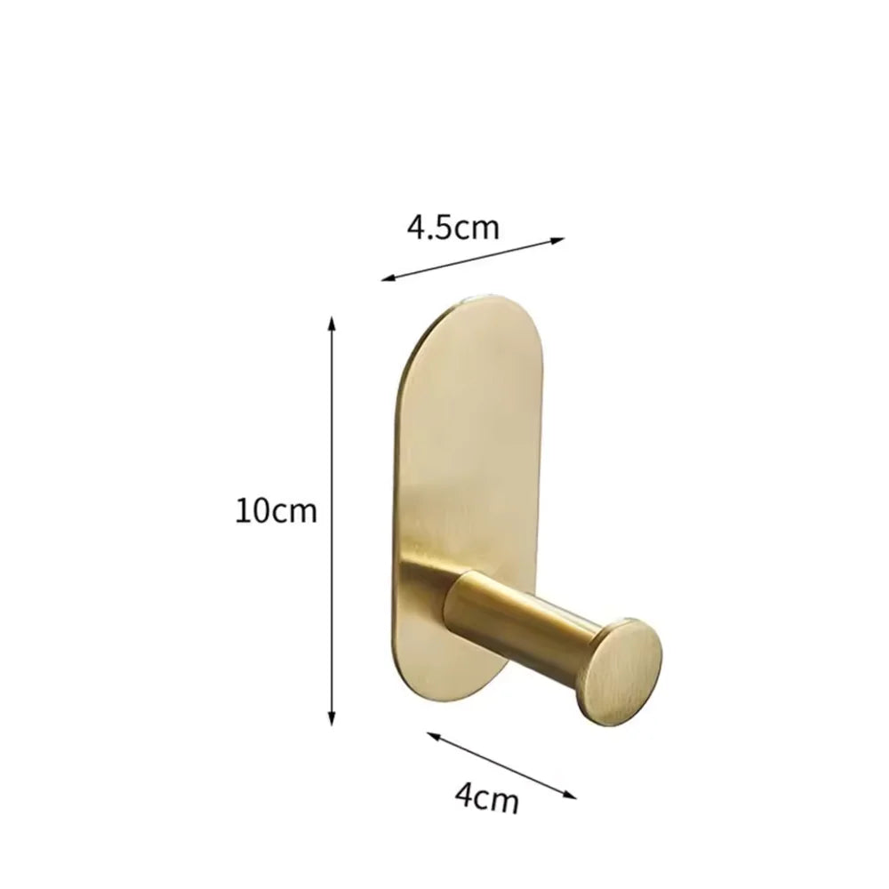 Kit Acessórios Banheiro Cabide Toalheiros Papeleira 4 Peças Dourado