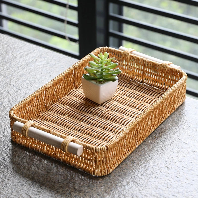 Bandeja Tecido Multiuso para Lanches – Ideal para Café, Chá, Condimentos e Mesa de Jantar