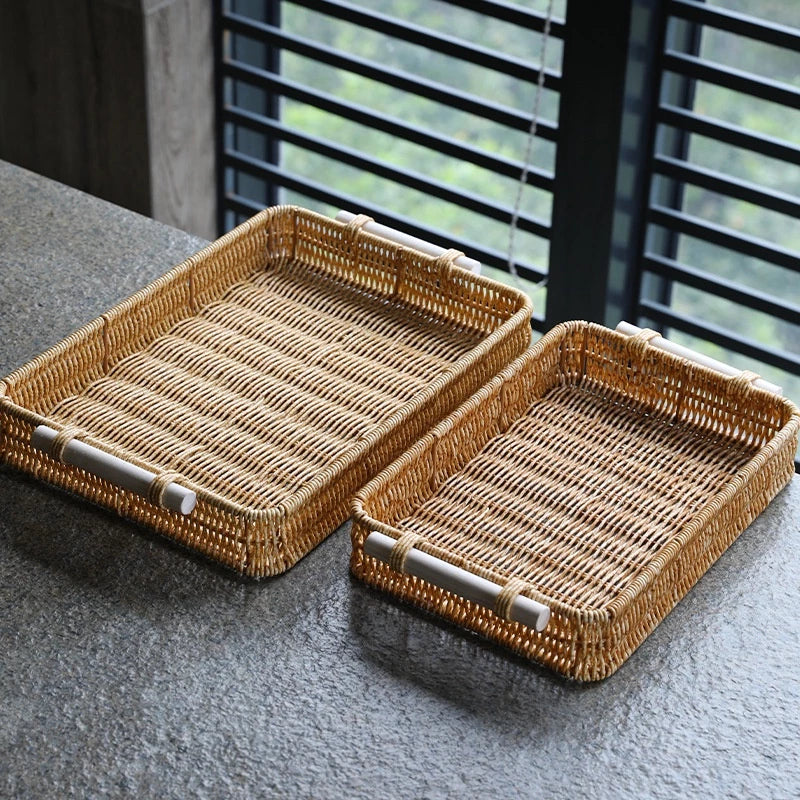 Bandeja Tecido Multiuso para Lanches – Ideal para Café, Chá, Condimentos e Mesa de Jantar
