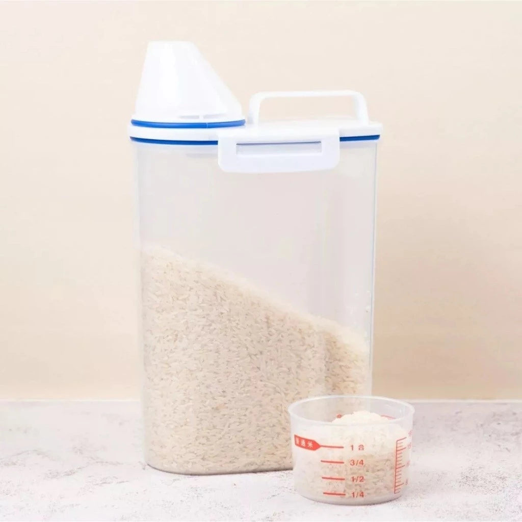 Kit 2 Pote Hermético com Copo Medidor Bico Dosador 2.5L