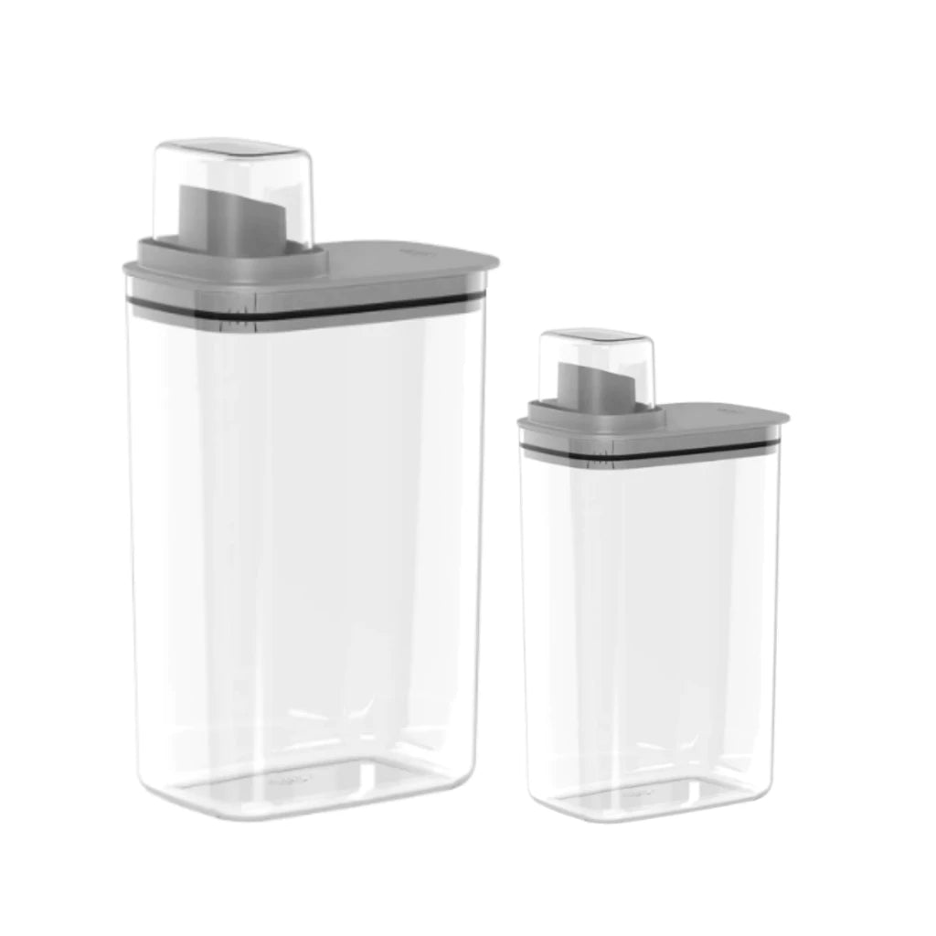Kit 2 Dispenser Flow 1,5L e 2,3L Hermético Copo Medidor