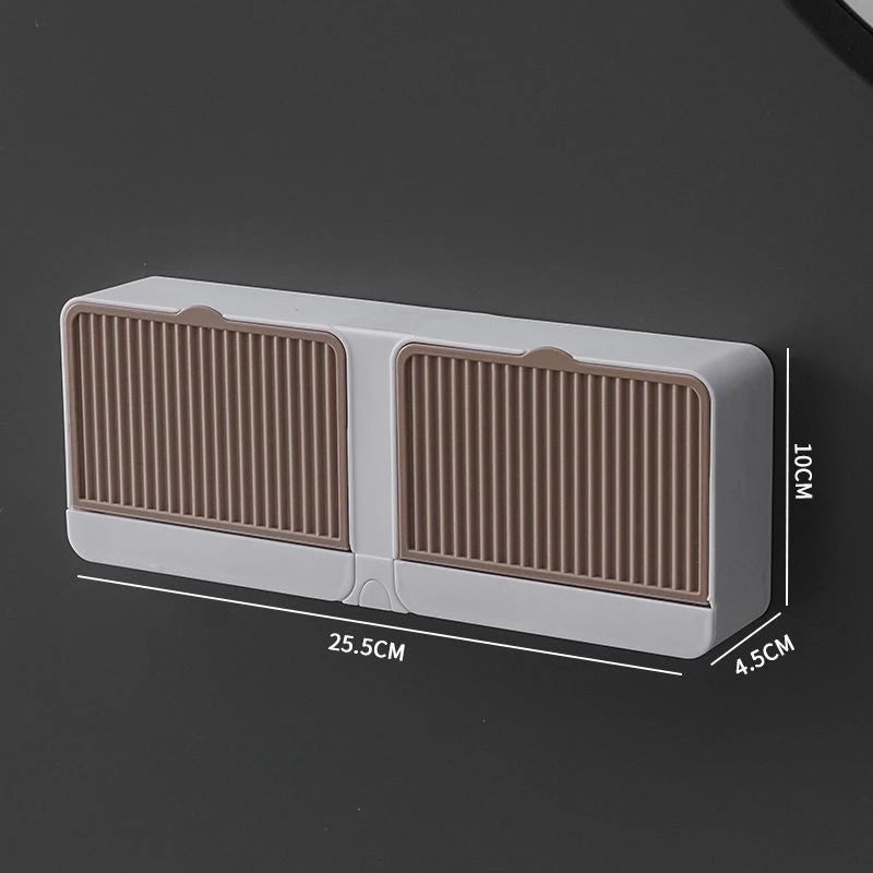 Saboneteira Suporte para Parede com Fixação Adesiva – Porta Sabonete Prático e Sem Perfuração