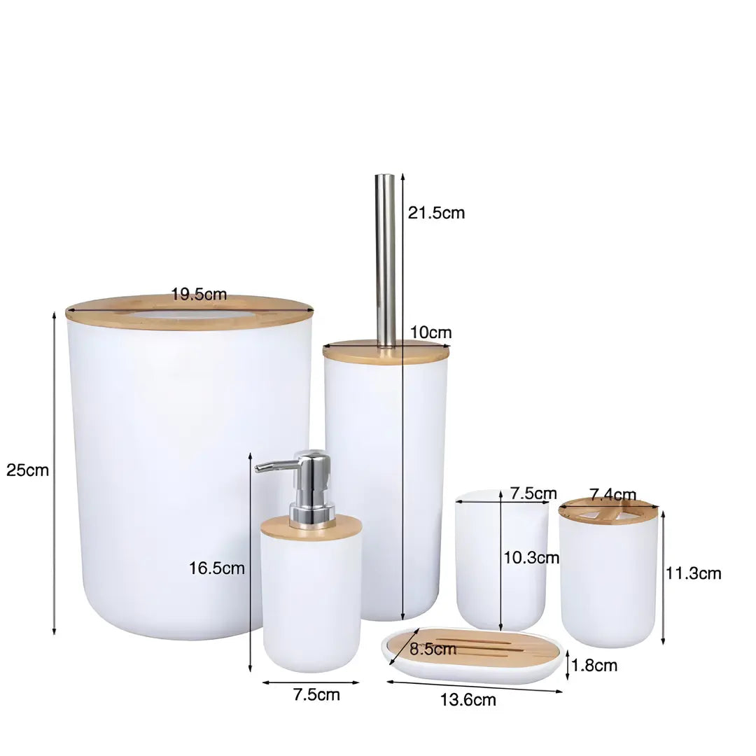 Kit Banheiro Conjunto 6 Peças Completo