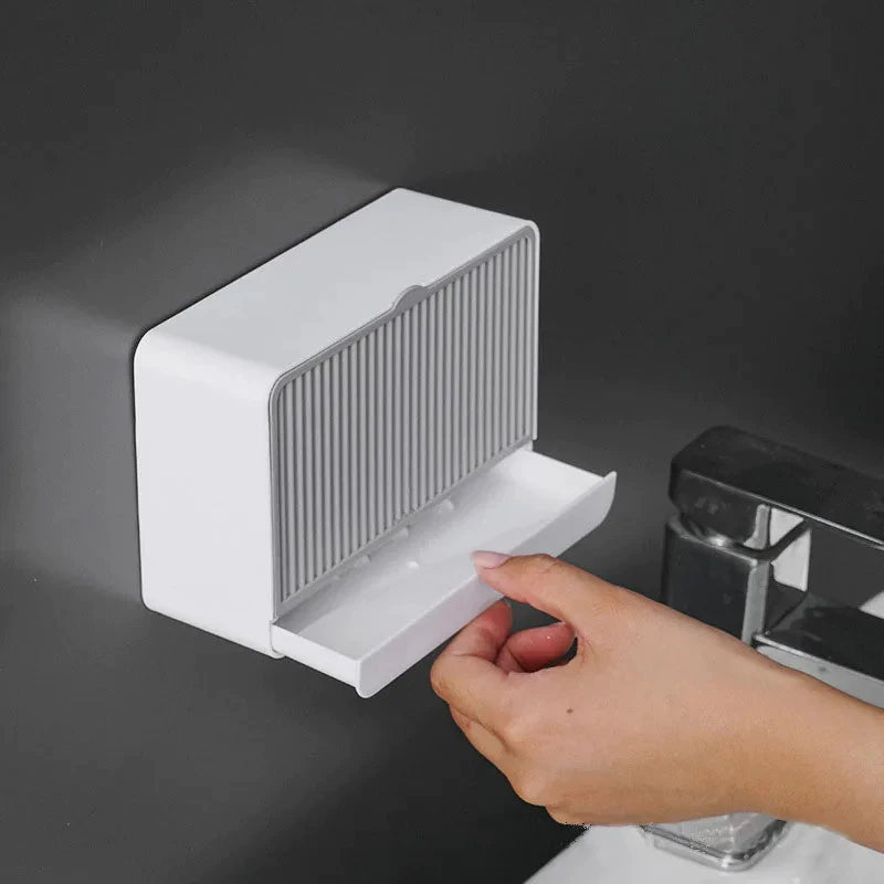 Saboneteira Suporte para Parede com Fixação Adesiva – Porta Sabonete Prático e Sem Perfuração