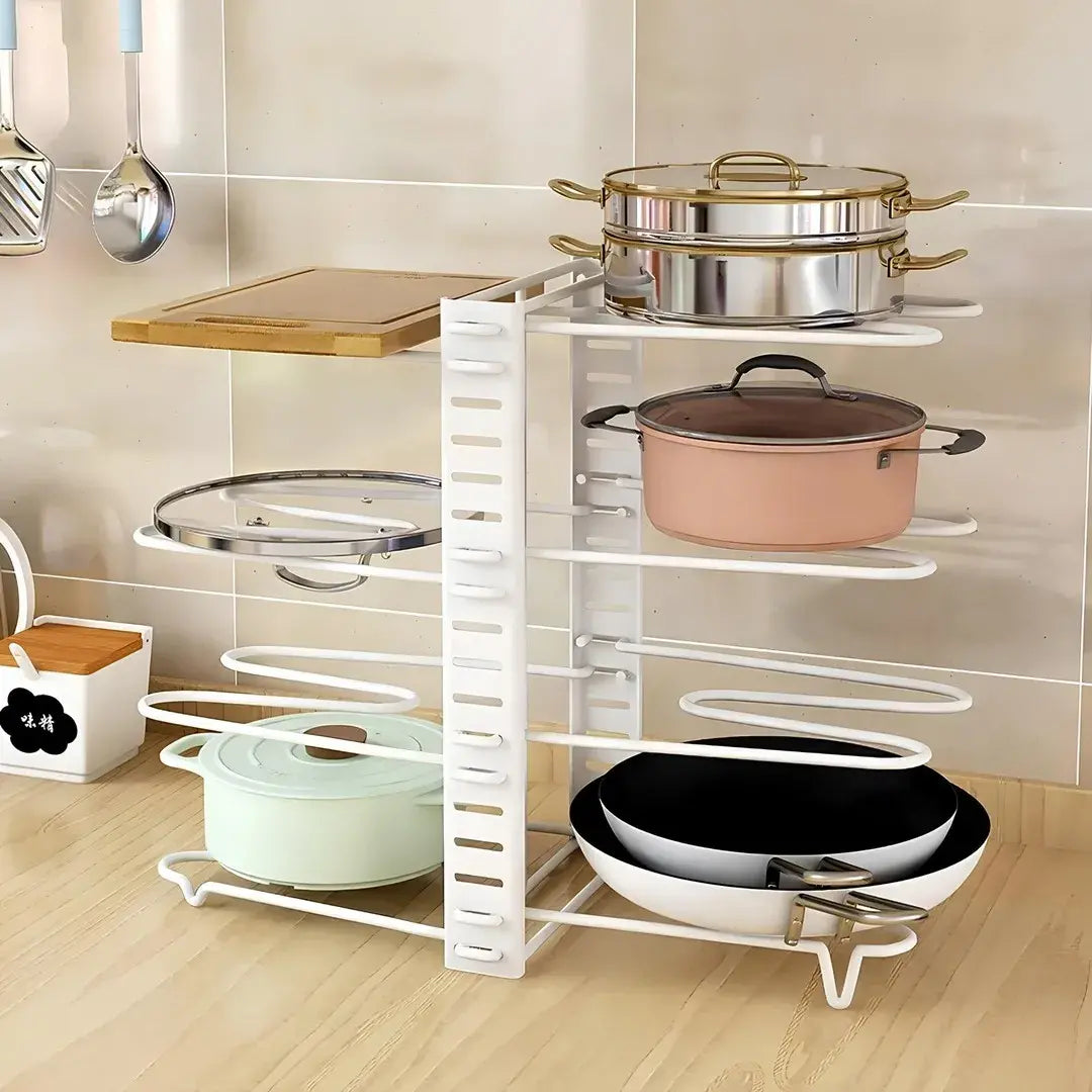 Organizador Rack para Panelas com 8 Camadas