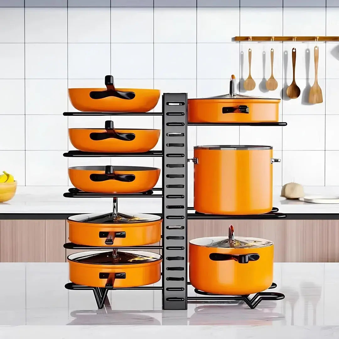 Organizador Rack para Panelas com 8 Camadas