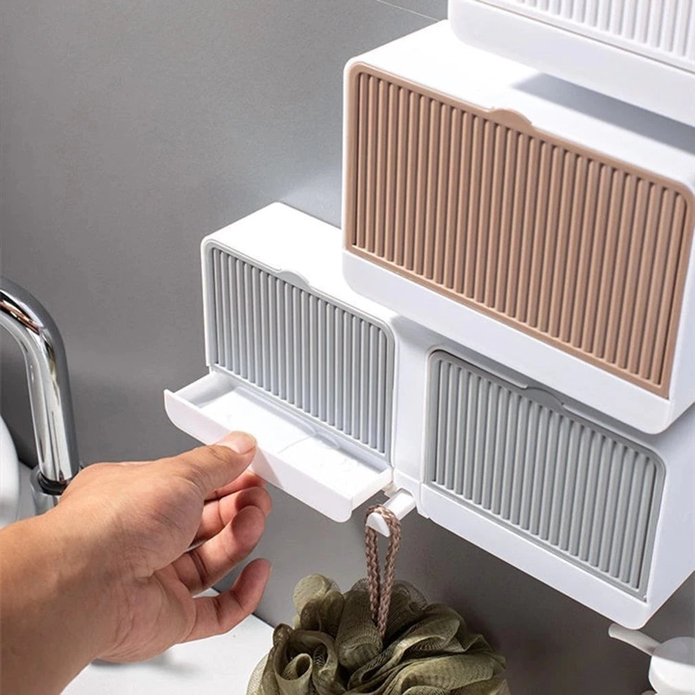 Saboneteira Suporte para Parede com Fixação Adesiva – Porta Sabonete Prático e Sem Perfuração