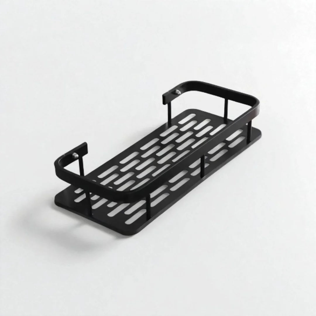 Imagem do design moderno e simples da pratleira para shampoo sem furos para banheiro