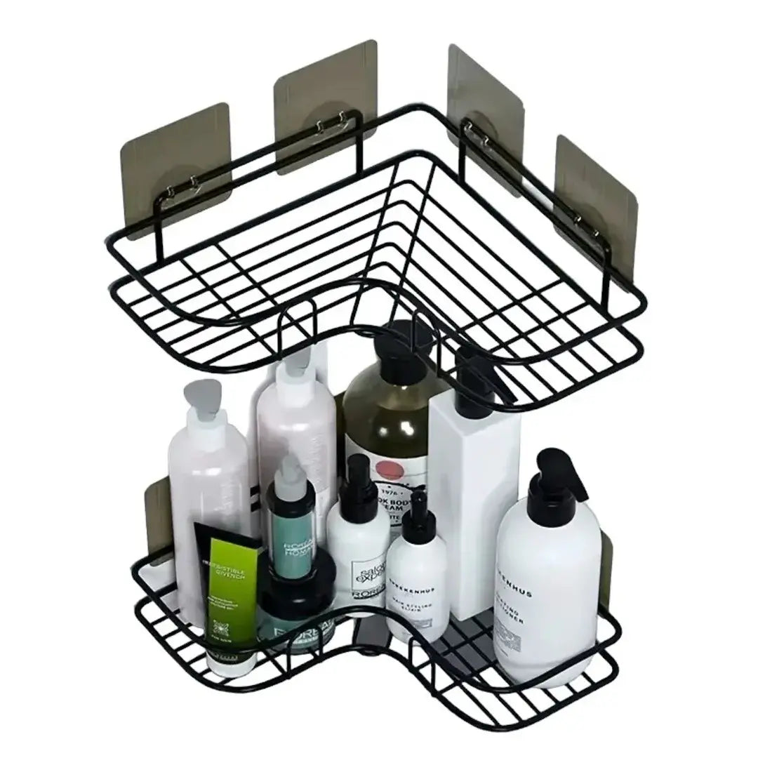 Kit 2 Prateleira Para Banheiro Canto Porta Shampoo