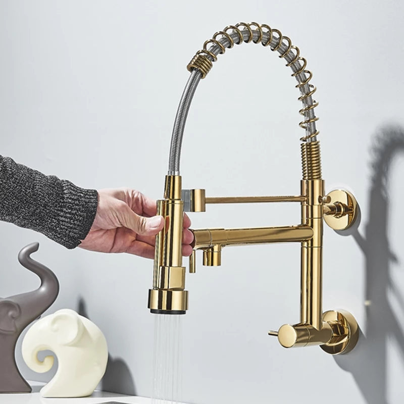 Torneira Cozinha Gourmet Monocomando De Parede Móvel Misturador Cozinha Água Fria