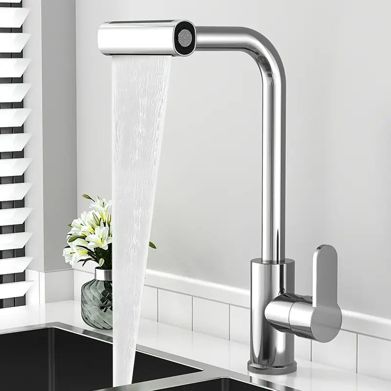 Torneira De Cozinha Cascata 360° Com 3 Funções