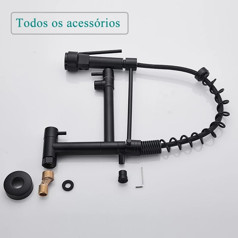 Torneira Cozinha Gourmet Montada na Parede