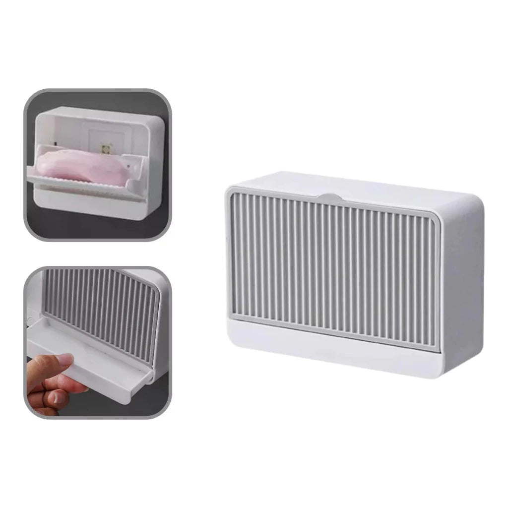 Saboneteira Suporte para Parede com Fixação Adesiva – Porta Sabonete Prático e Sem Perfuração