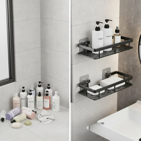 Kit 2 Prateleiras Para Banheiro Porta Shampoo