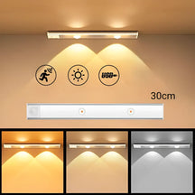Luminária LED Ultra Fina com Sensor de Movimento
