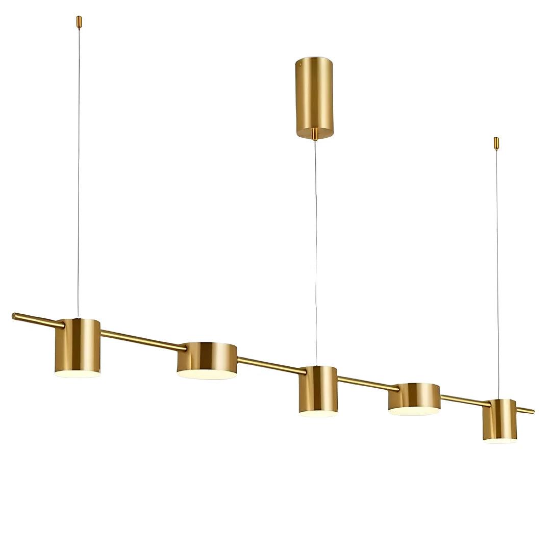 Lustre Moderno Minimalista Dourado - Artique