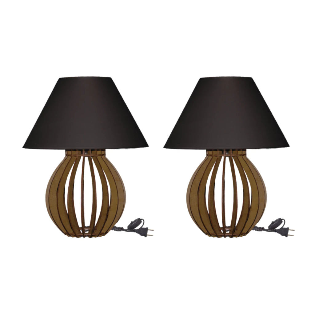 Kit 2 Abajures La Finesse com Cúpula – Elegância e Sofisticação para Sua Decoração