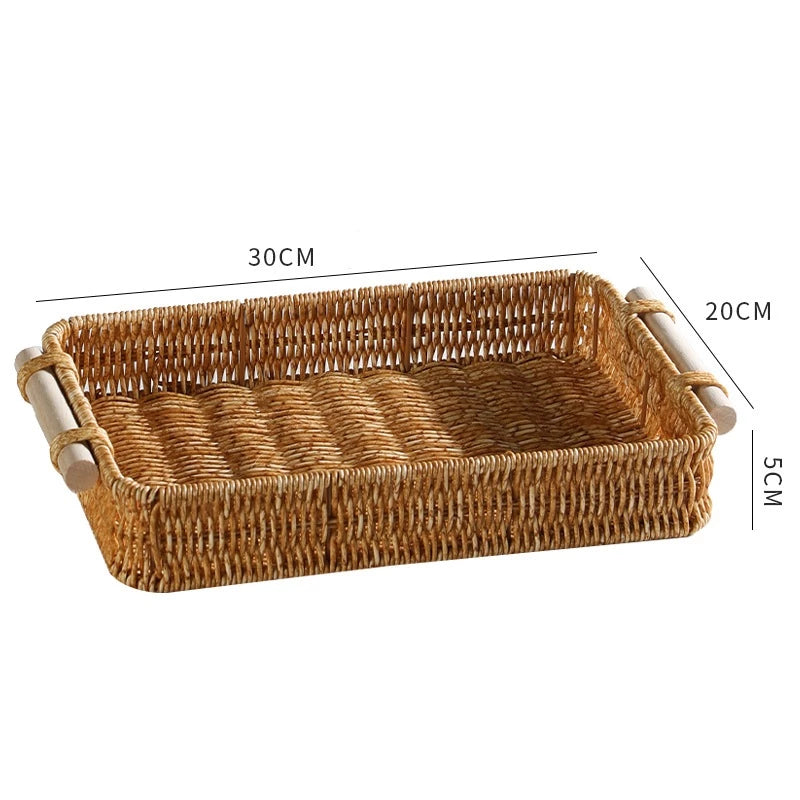 Bandeja Tecido Multiuso para Lanches – Ideal para Café, Chá, Condimentos e Mesa de Jantar