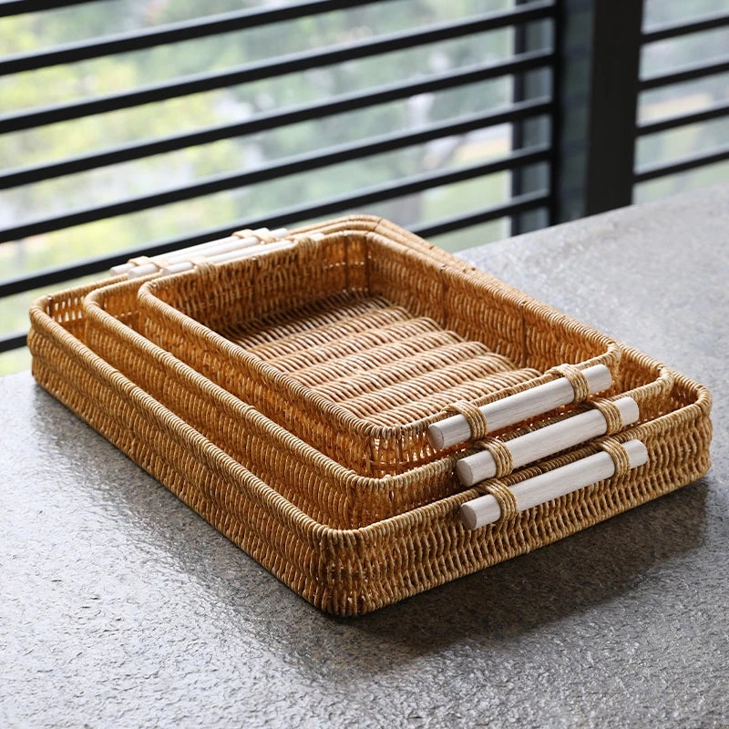 Bandeja Tecido Multiuso para Lanches – Ideal para Café, Chá, Condimentos e Mesa de Jantar