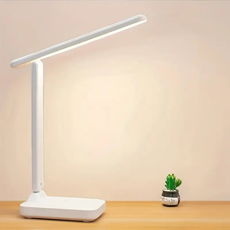 Luminária de Mesa Recarregável – 3 Modos de Luz e Haste Flexível para Leitura ou Estudo
