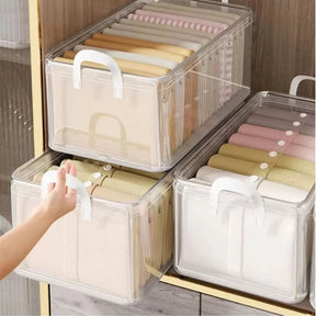 Kit Caixas de Armazenamento de Roupa de PVC – Grande Capacidade e Fácil Organização