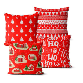 Capas de almofadas decoração natal 42x42 Conjunto 4 Unidades