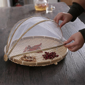 Cesto Porta Pães e Bolos com Cobertura Retrátil
