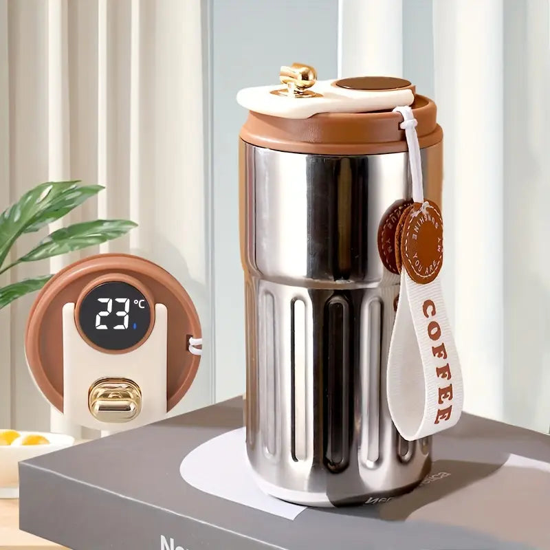 Copo Térmico Digital Com Sensor de Temperatura 420ml