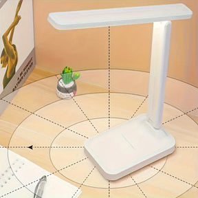 Luminária de Mesa Recarregável – 3 Modos de Luz e Haste Flexível para Leitura ou Estudo