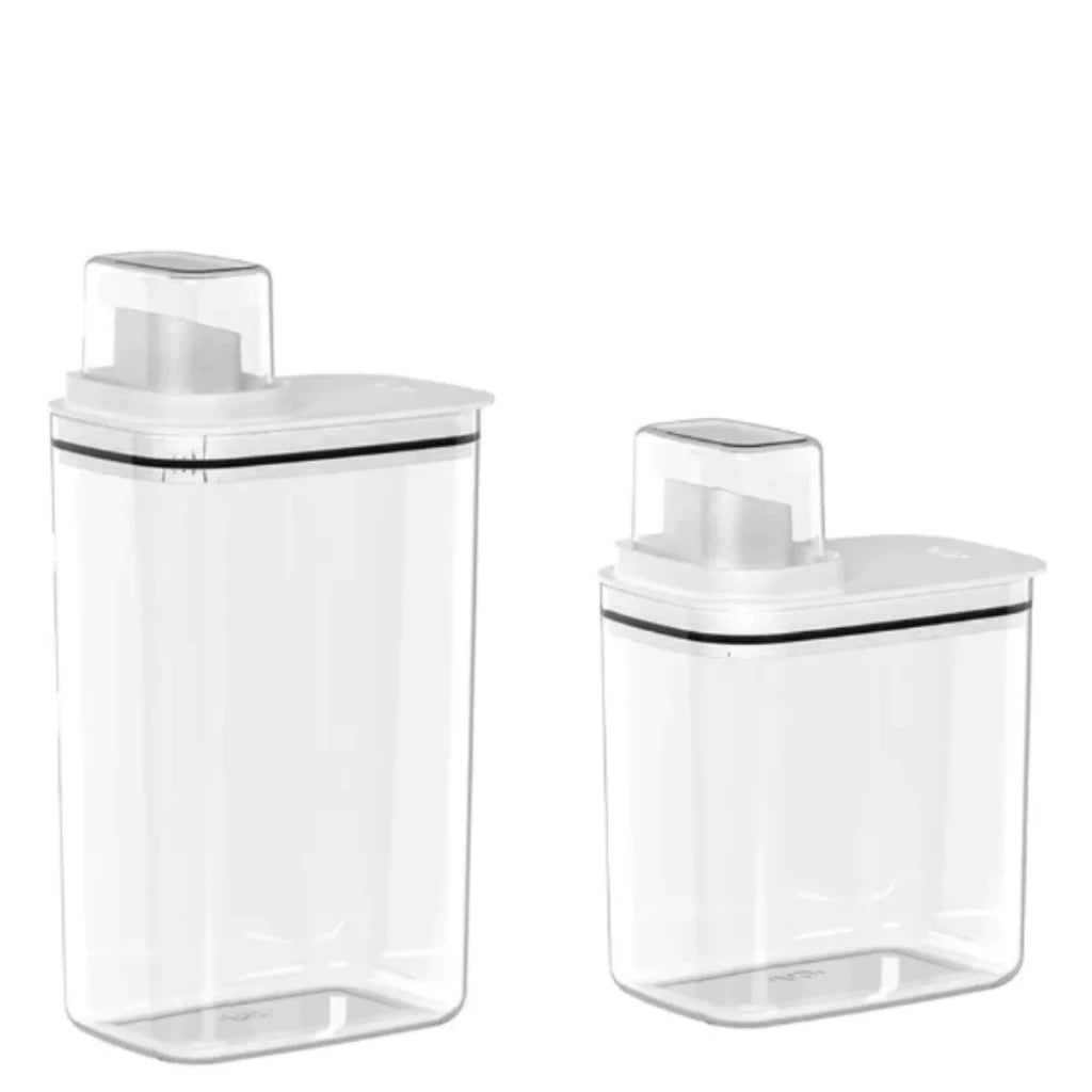 Kit 2 Dispenser Flow 1,5L e 2,3L Hermético Copo Medidor