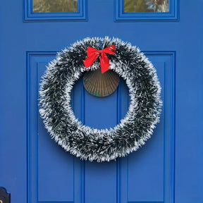 Guirlanda De Natal Enfeite Com Laço Vermelho