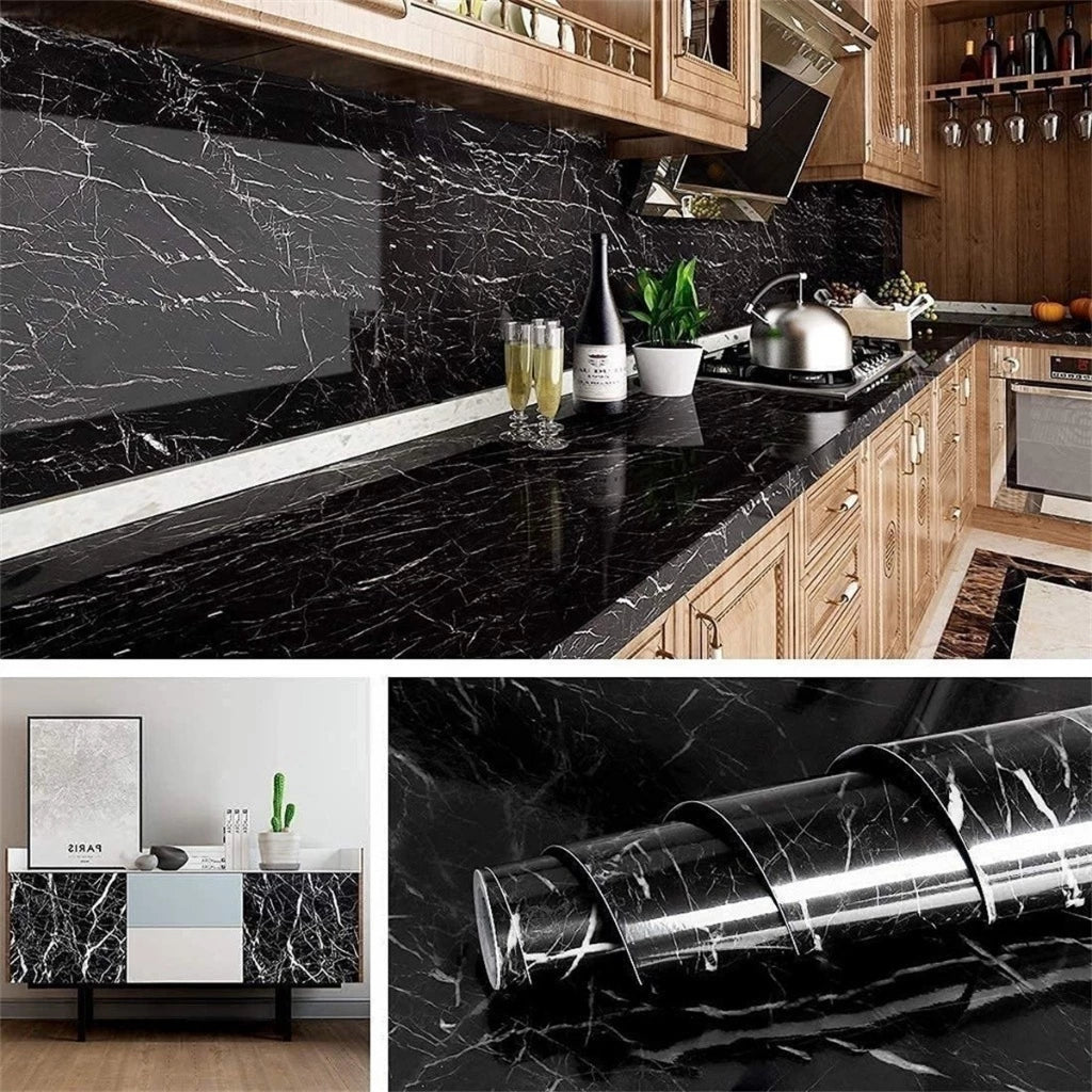Adesivo decorativo impermeável com brilho metálico moderno