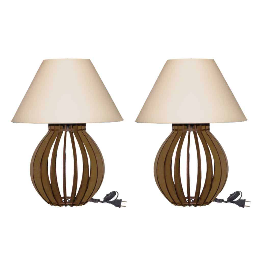 Kit 2 Abajures La Finesse com Cúpula – Elegância e Sofisticação para Sua Decoração