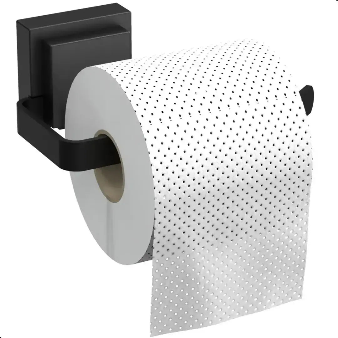 Kit Acessórios Para Banheiro Com Ventosa Preto 4 Peças