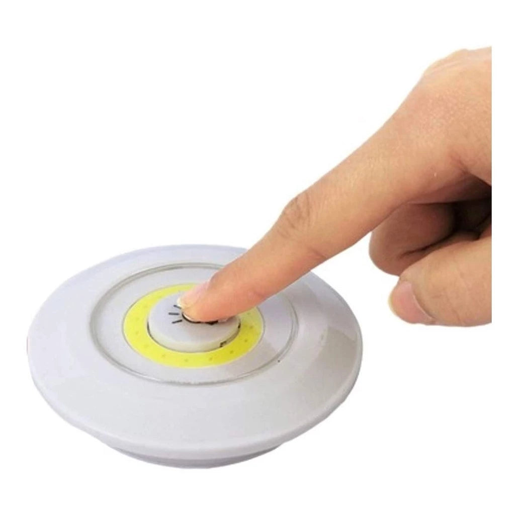 Kit 3 Lâmpadas LED Spot Sem Fio com Controle Remoto