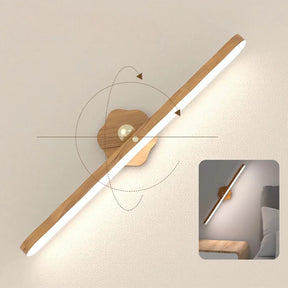 Luminária portátil de cabeceira recarregável com luz LED quente