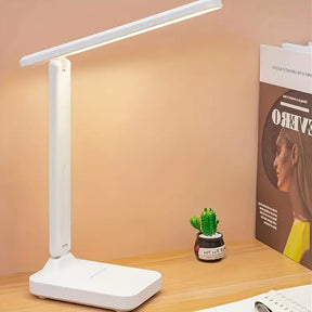 Luminária de Mesa Recarregável – 3 Modos de Luz e Haste Flexível para Leitura ou Estudo