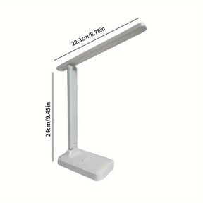 Luminária de Mesa Recarregável – 3 Modos de Luz e Haste Flexível para Leitura ou Estudo
