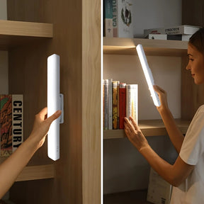 Luminária com suporte magnético para fixação fácil e sem perfuração