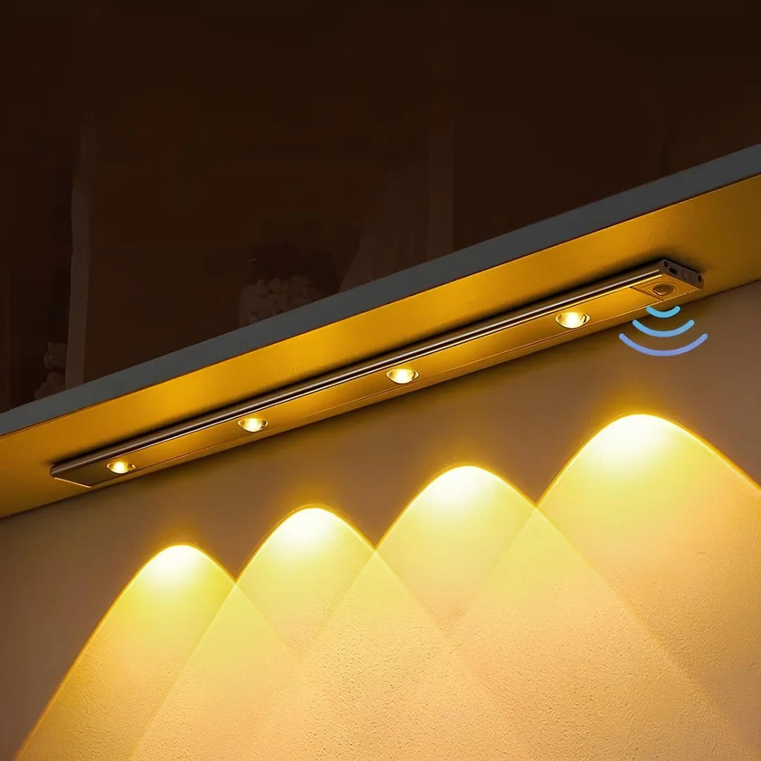 Luminária LED Ultra Fina com Sensor de Movimento