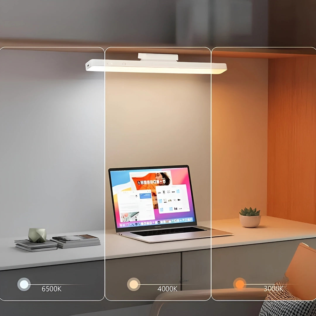 Bastão LED de parede recarregável sem fio com sensor magnético