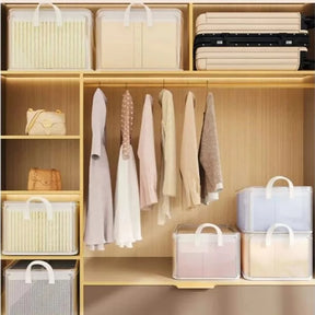 Kit Caixas de Armazenamento de Roupa de PVC – Grande Capacidade e Fácil Organização
