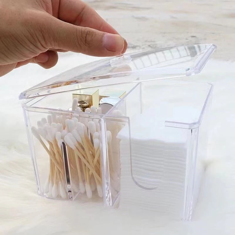 Porta Cotonete Algodão e Cosmético em Acrílico