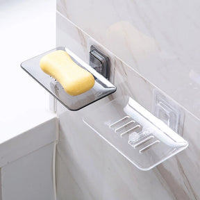 Suporte Porta Sabonete Vazado Transparente Parede Banheiro