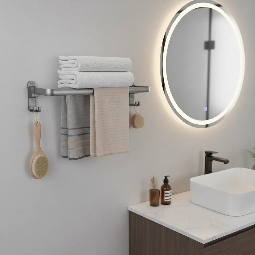 Porta toalha adesivo ideal para ambientes úmidos
