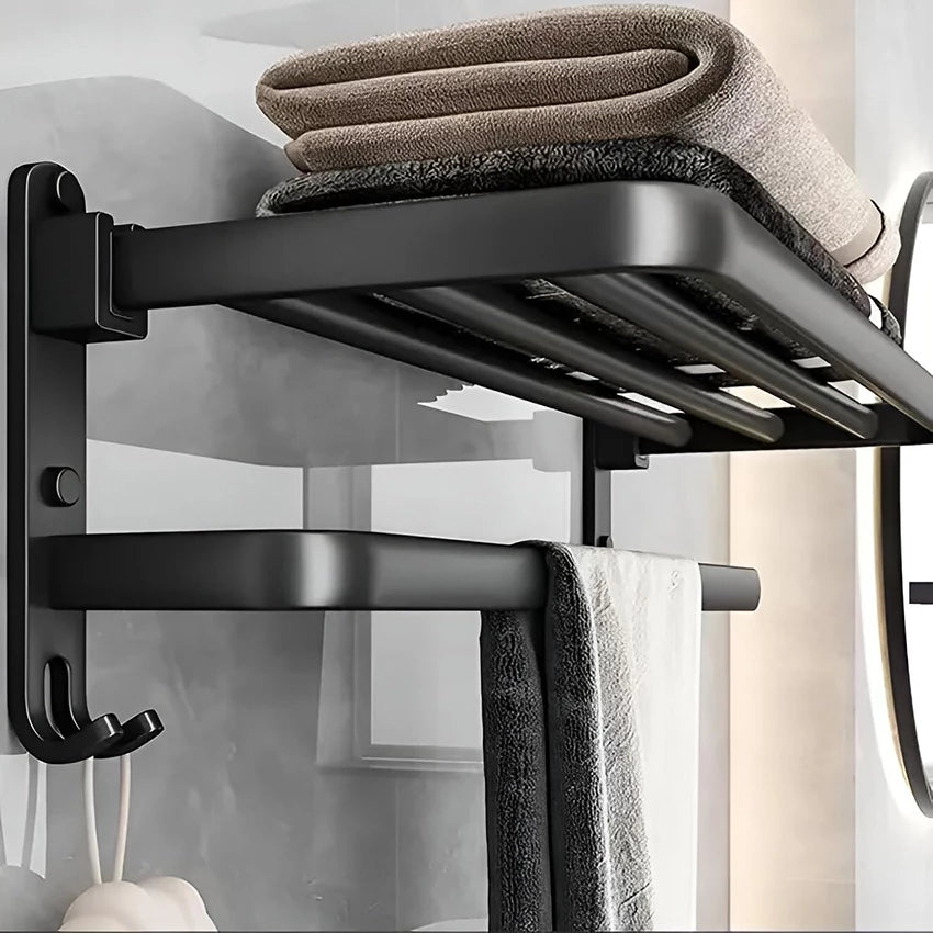 Toalheiro duplo de parede para melhor organização