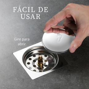 Ralo Click Inteligente 10x10 cm Inox