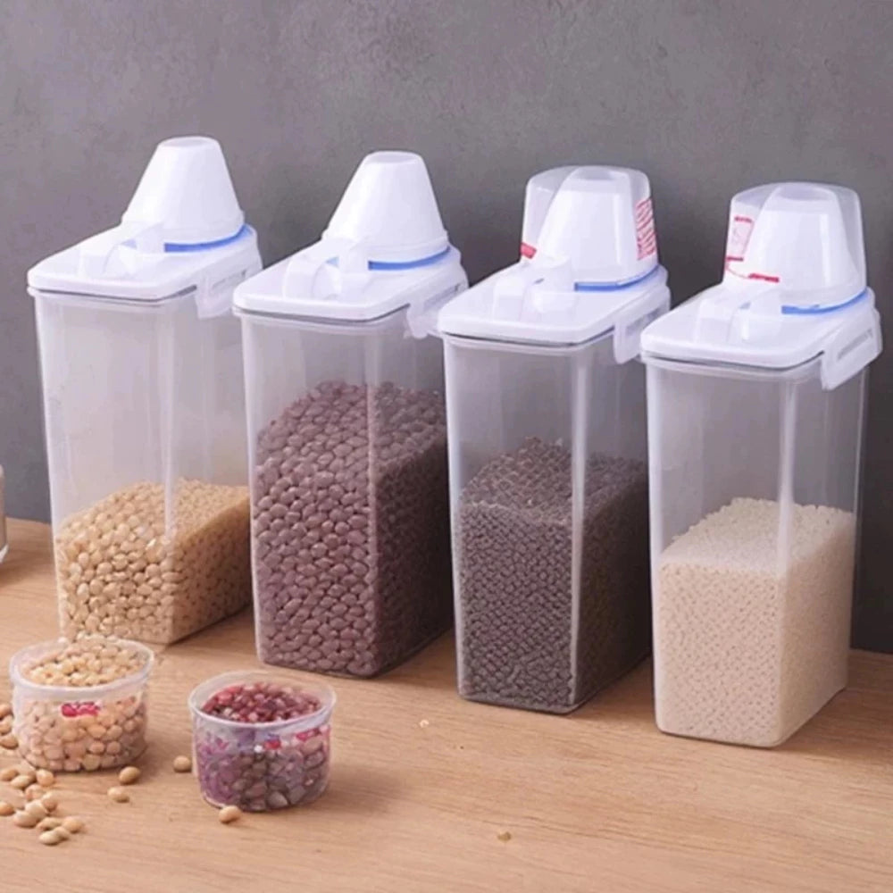 Pote Hermético 2L Com Medidor Organizador De Alimentos Mantimentos