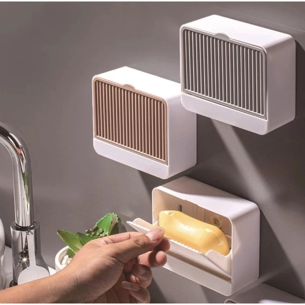 Saboneteira Suporte para Parede com Fixação Adesiva – Porta Sabonete Prático e Sem Perfuração