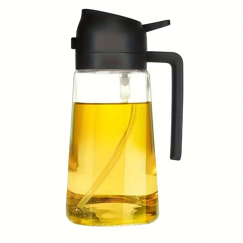 Spray Borrifador para Azeite e Óleo Antirrespingo - Porta Azeite de Vidro 470ml